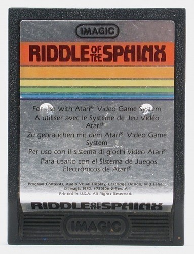 Gioco atari 2600 riddle of - atari,